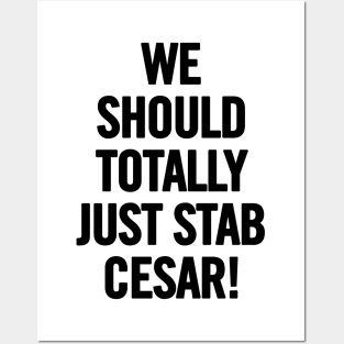 We Should Totally Just Stab Cesar! Posters and Art